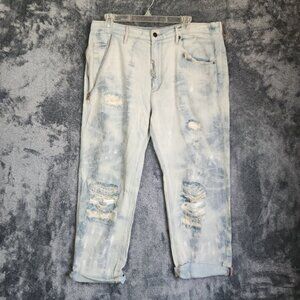 Sass and Bide Jeans 32 High Waisted Light Distressed $320 Love Thy Brother NEW